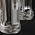 Zieta Crash Vases: Polished Inox 3D model small image 2