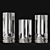 Zieta Crash Vases: Polished Inox 3D model small image 3