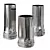 Zieta Crash Vases: Polished Inox 3D model small image 5