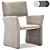 Modern Minimalist Crown Lounge Chair 3D model small image 1