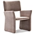 Modern Minimalist Crown Lounge Chair 3D model small image 5