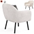 Contemporary Stewart Upholstered Armchair 3D model small image 3