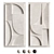 Nordic Geometric Relief Panel 3D model small image 1