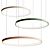 Modern Rings Pendant Light 3D model small image 1