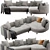 Luxury Modern Sofa Rolf Benz 3D model small image 2