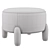 Bernhardt Gabe Ottoman Fabric Seating 3D model small image 2