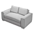 Luxurious Dyad Sofa: Handcrafted Comfort 3D model small image 3