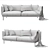 ÄPPLARYD 2-Seat Sofa in V-Ray 3D model small image 8