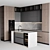 Customizable Modern Kitchen Design 3D model small image 2