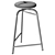 Modern Sleek Treble Bar Stool 3D model small image 4