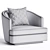 Elegant ROMANA | Armchair Design 3D model small image 4