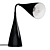 Modern Desk Lamp Up Down Black 3D model small image 1