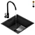 Lusso Vello Undermount Kitchen Sink 3D model small image 1