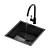 Lusso Vello Undermount Kitchen Sink 3D model small image 2