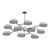 Arteriors Linus Chandelier Lighting 3D model small image 3