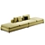 Luxury Kirk Sofa Porada 3D model small image 1