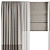 Modern Curtain Set M16 3D model small image 3
