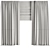 Modern Curtain Set M16 3D model small image 4