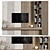 Modular 4K TV Wall Suite 3D model small image 1