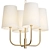 Elegant Golden Kristen Chandelier 3D model small image 1