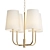 Elegant Golden Kristen Chandelier 3D model small image 2