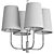 Elegant Golden Kristen Chandelier 3D model small image 4