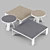 Modern Minimalist Coffee Tables Set 3D model small image 1