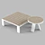 Modern Minimalist Coffee Tables Set 3D model small image 5