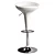 Luxury White Nail Bar Stool 3D model small image 2