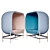 Stylish Casala Capsule Soft Chairs 3D model small image 2