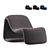 Elegant Mineira Armchair in Velvet 3D model small image 6