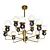 Elegant Sangamarmer Chandelier 90cm Diameter 3D model small image 1