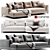 Eichholtz Modern Left Sectional Sofa 3D model small image 1