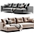 Eichholtz Modern Left Sectional Sofa 3D model small image 3