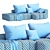 Tech Cloth Modular Sofa Set 3D model small image 7