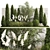 Urban Oasis Collection: Ornamental Trees & Grasses 3D model small image 1