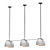 Sleek Tubi Pendant Lighting 3D model small image 2