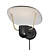 Modern Fabiola Sconce in Black 3D model small image 2
