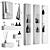  Modern Bathroom Set Polys: 239419 Verts: 249423 3D model small image 1