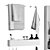  Modern Bathroom Set Polys: 239419 Verts: 249423 3D model small image 4