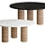 Cork Magazine Coffee Tables 3D model small image 2