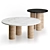 Cork Magazine Coffee Tables 3D model small image 3