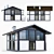 Two-story Frame House with Vitrage 3D model small image 2