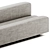 Modifiable La Cividina OSAKA Sectional Sofa 3D model small image 5