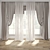 Vintage Curtain 3D Model Kit 3D model small image 1