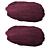 Burgundy Red Organic Wool Rug 3D model small image 4