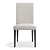 Modern High Back Dining Chair 3D model small image 2