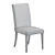 Modern High Back Dining Chair 3D model small image 5