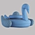 Luxury Swan Pool Float 2016 3D model small image 7