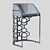 Barstool: Industrial Style Counter Seat 3D model small image 3